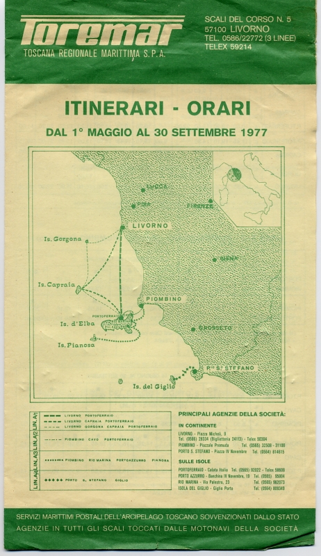 Orario Maggio-Settembre 1977