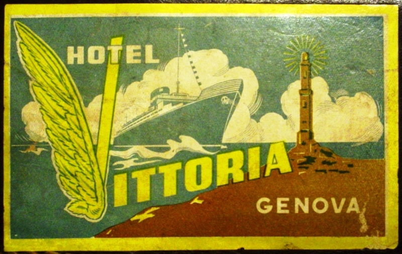 Etichetta Hotel VITTORIA - Genova
