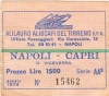 Alilauro anno 1974 Biglietto ridotto