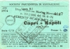 SPAN anno 1974 Biglietto con aumento tariffario