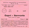 SPAN anno 1975 Biglietto bambino linea celere Capri-Sorrento