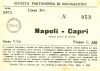 SPAN anno 1975 Biglietto 1 classe bambino Napoli-Capri