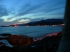 Bosa Marina dopo il tramonto
