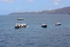 Servizio lance offerto straordinariamente da Msc a Santorini causa maltempo.