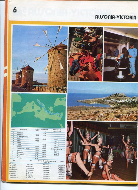 Itinerario Ausonia 1975