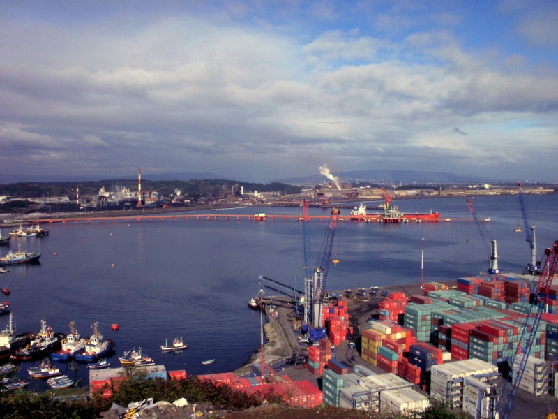 Port of San Vicente, Chile.