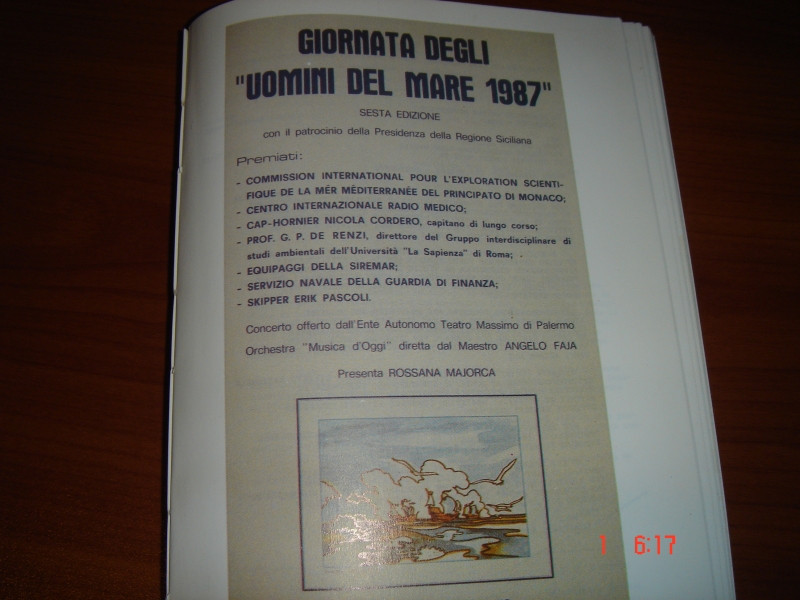 PREMIAZIONE "GIORNATA DEGLI UOMINI DEL MARE" -  1987