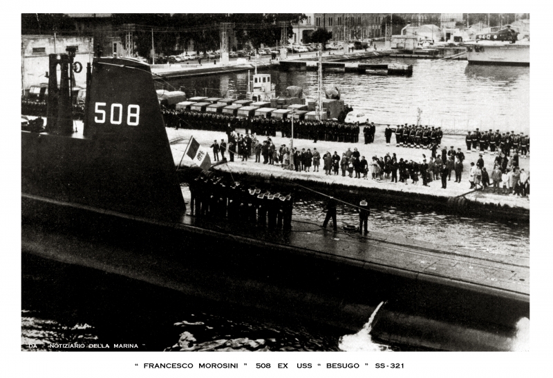 FRANCESCO MOROSINI  508  ex  USS " BESUGO "   SS-321