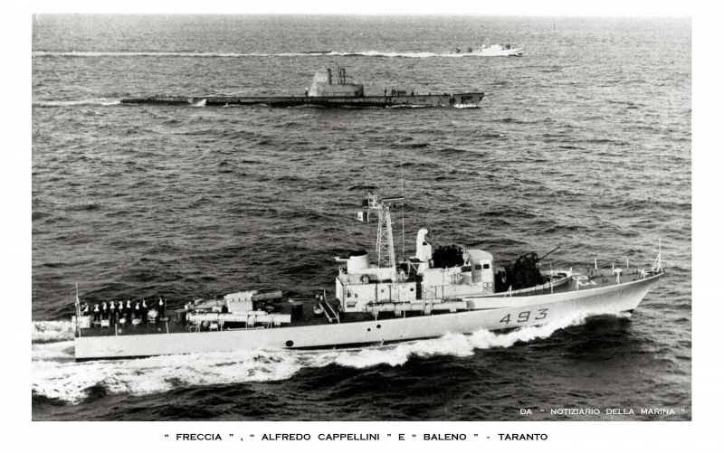 ALFREDO CAPPELLINI  507   ex   USS  CAPITAINE   SS-336