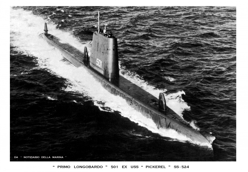 PRIMO LONGOBARDO  501   EX   USS   PICKEREL  SS-524