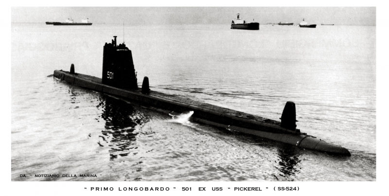 PRIMO LONGOBARDO 501  EX  USS PICKEREL SS-524