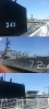 USS CLAMAGORE (SS-343), USS LAFFEY (DD-724) e USS YORKTOWN (CV-10)