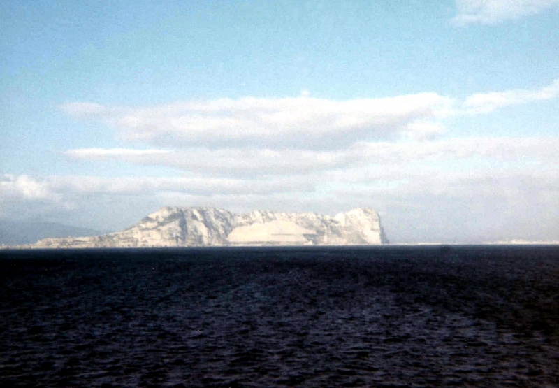 Achille Lauro passing Gibraltar