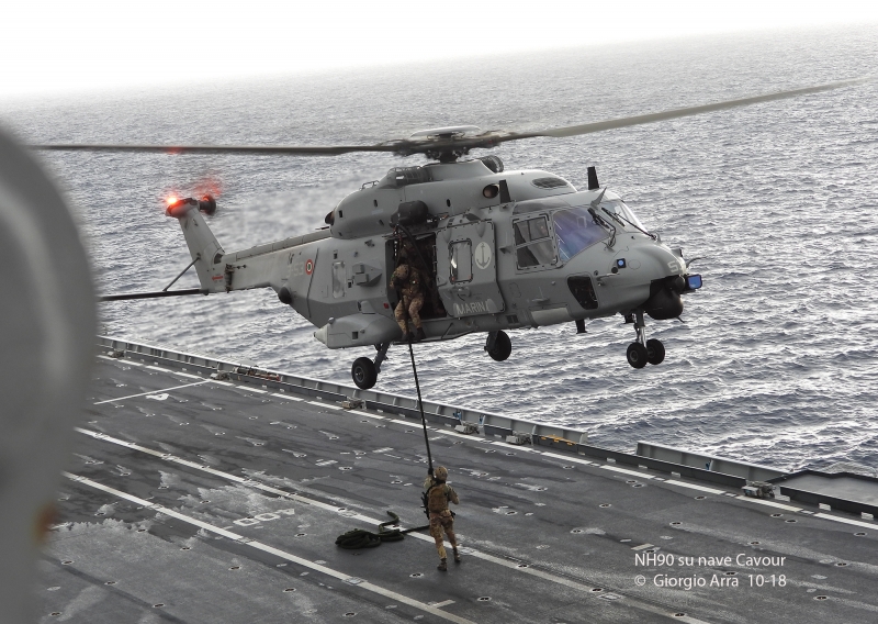 NH90 su Nave Cavour