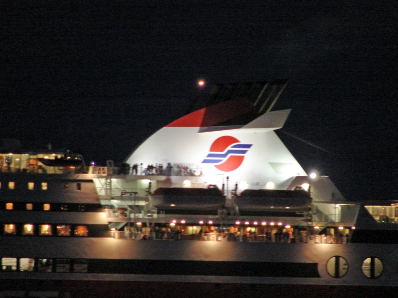 Superfast XII Funnel by night