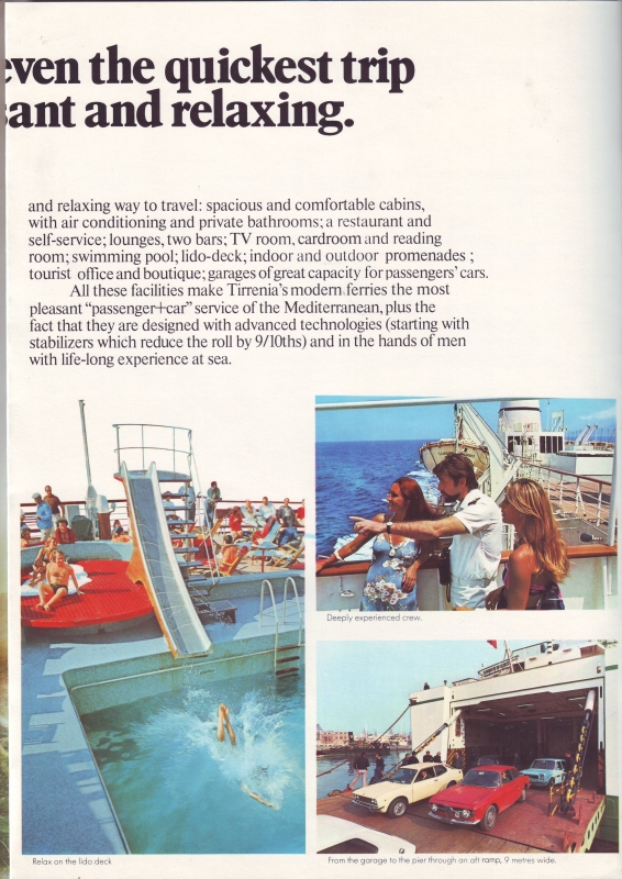 Opuscolo pubblicitario Tirrenia 1976 4