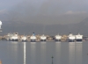 Il porto di Olbia molto trafficato