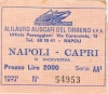 Alilauro anno 1974 Biglietto