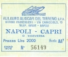 Alilauro anno 1975 Biglietto