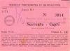 SPAN anno 1973 Biglietto 3 classe Sorrento-Capri