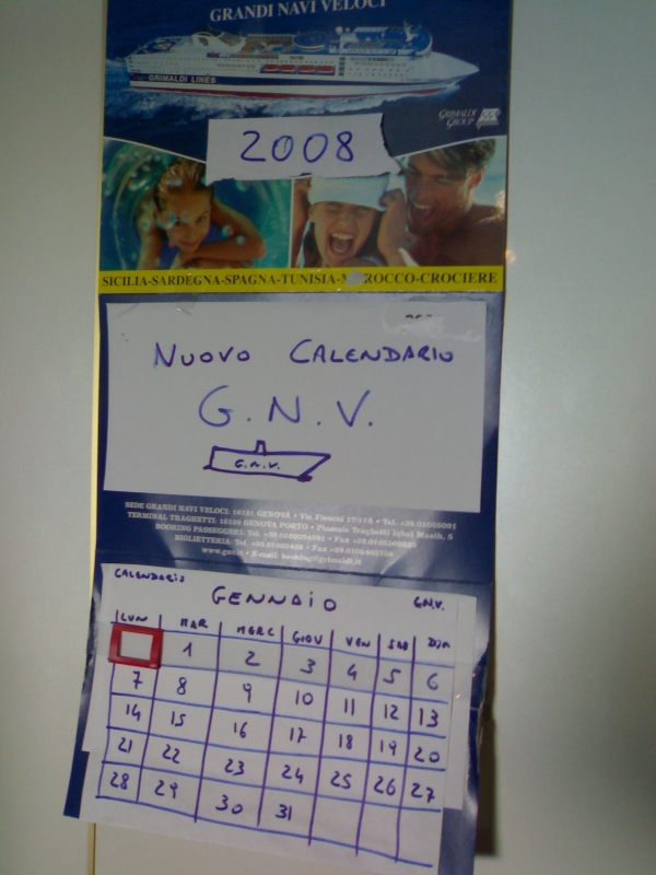 calendario GNV 2008