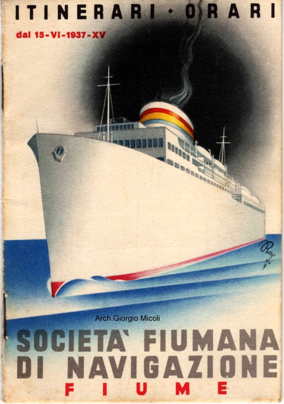 FIUMANA - ITINERARI 1937