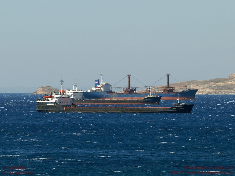 SHIPS IN KARYSTOS BAY