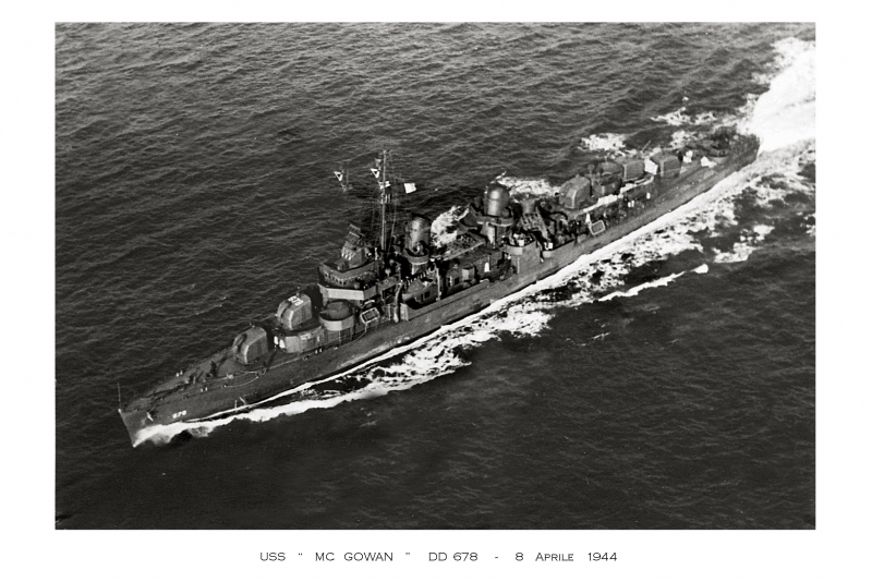 USS  Mc GOWAN   DD  678
