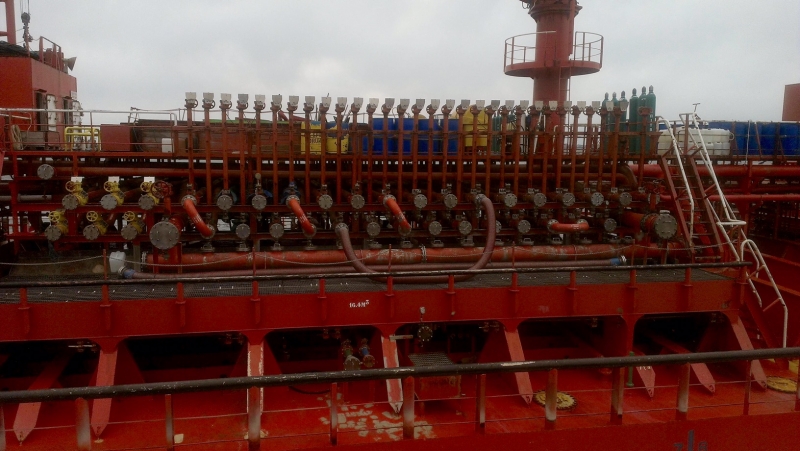 Area Manifold chemical tanker