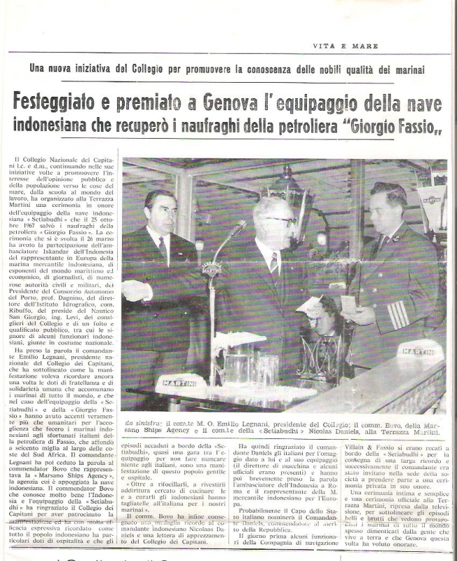 Comandante  Daniels - Giorgio Fassio
